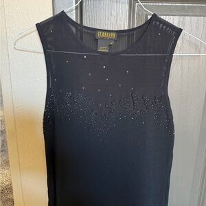 Georgiou Studio Black Sleeveless Top